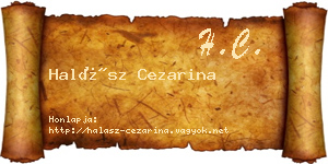 Halász Cezarina névjegykártya